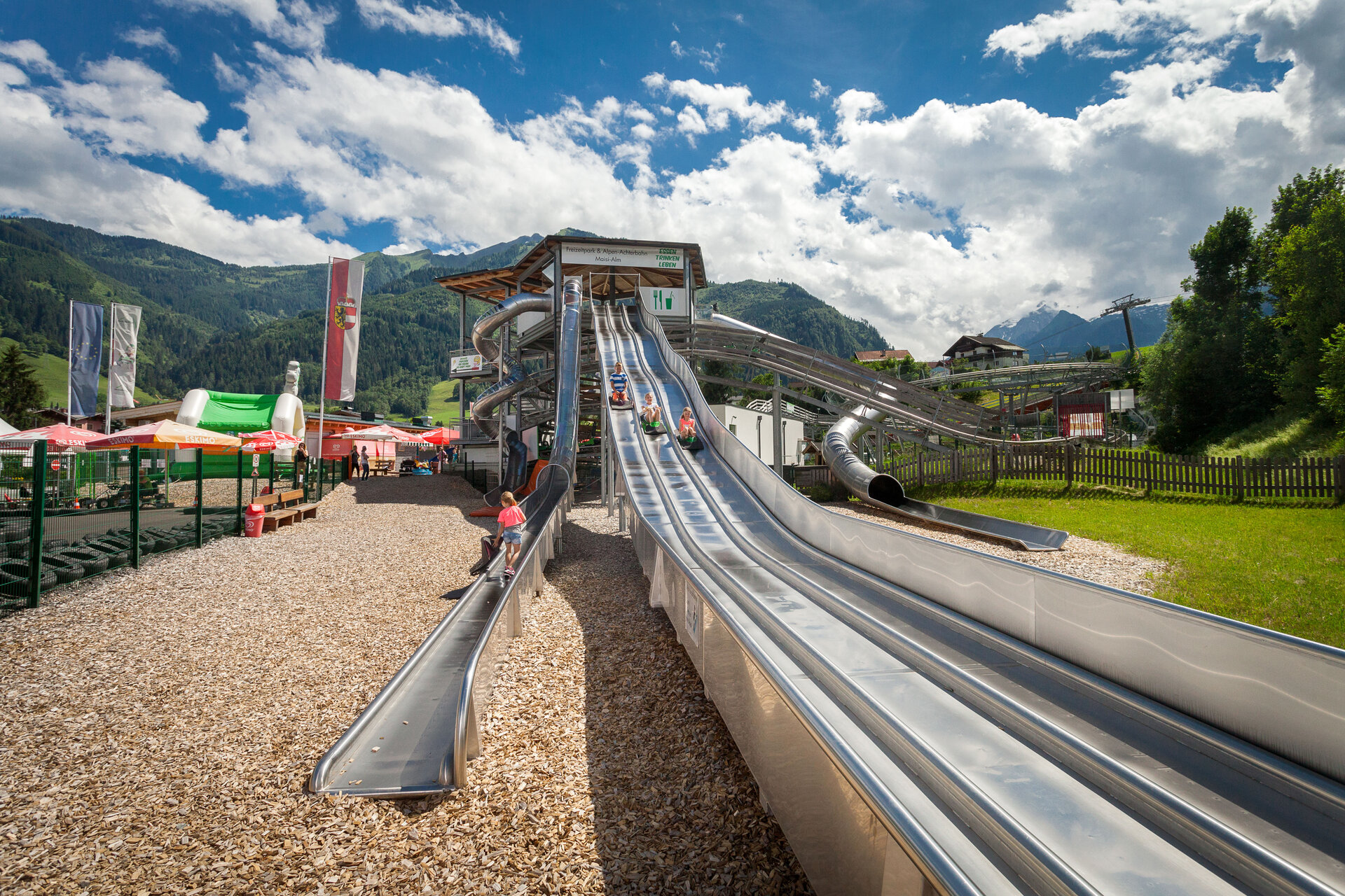 Maisi Flitzer The year round toboggan run in Kaprun